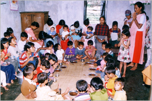 Supplementary Nutrition at Mylliem Syllai U Lor Anganwadi Centre