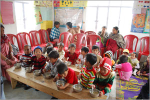 Supplementary Nutrition in Urban Slum Areas through NGO's